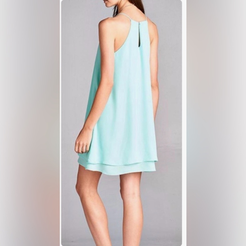 Red Lolly Layered Slip Dress